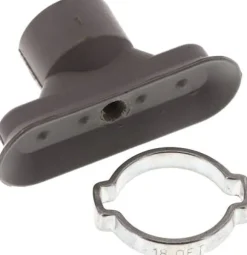Ovalsauger, 45 x 15mm, Hub 3mm, NBR (60A, grau)
