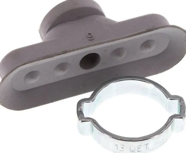 Ovalsauger, 36 x 12mm, Hub 2mm, NBR (60A, grau)