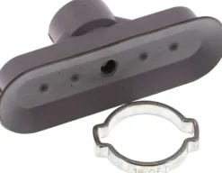 Ovalsauger, 60 x 20mm, Hub 3mm, NBR (60A, grau)