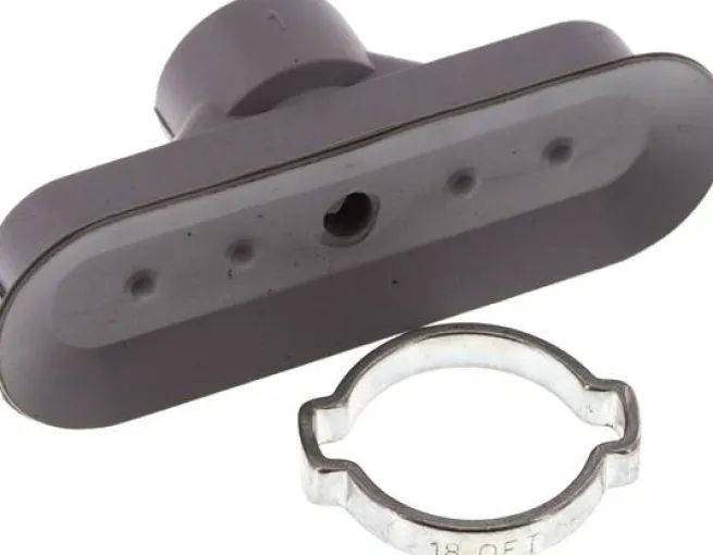 Ovalsauger, 60 x 20mm, Hub 3mm, NBR (60A, grau)