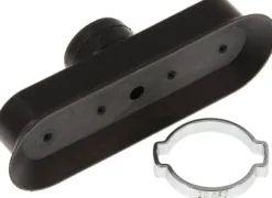 Ovalsauger, 75 x 25mm, Hub 3mm, NBR (60A, schwarz)
