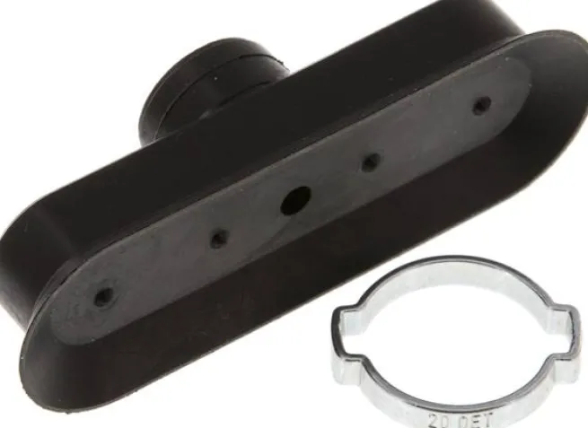 Ovalsauger, 75 x 25mm, Hub 3mm, NBR (60A, schwarz)