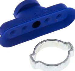 Ovalsauger, 36 x 12mm, Hub 2mm, Polyurethan (65A, blau)