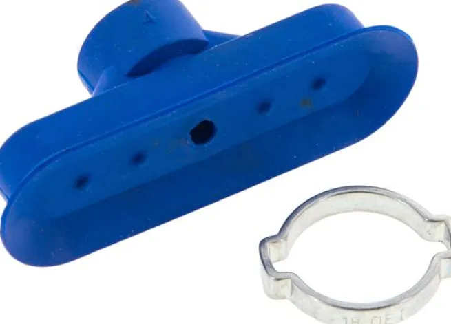 Ovalsauger, 60 x 20mm, Hub 3mm, Polyurethan (65A, blau)