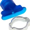 Ovalsauger, 18 x 6mm, Hub 1mm, Polyurethan (65A, blau)