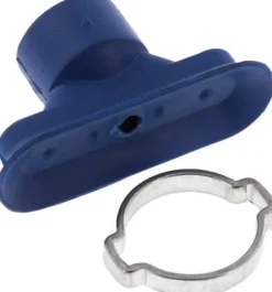 Ovalsauger, 45 x 15mm, Hub 3mm, Polyurethan (65A, blau)
