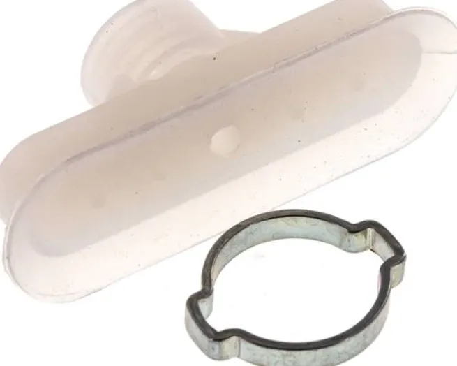 Ovalsauger, 60 x 20mm, Hub 3mm, Silikon (60A, transparent)