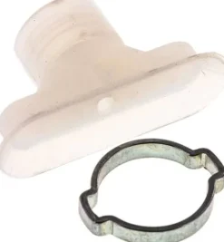 Ovalsauger, 45 x 15mm, Hub 3mm, Silikon (60A, transparent)