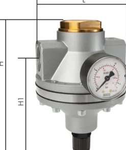 Pilotgesteuerter Druckregler G 1", 0,1 - 3 bar, Standard 5, PE 40 bar