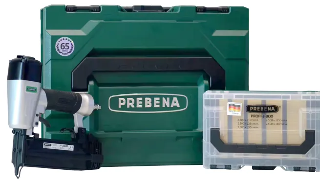 Prebena Druckluftnagler 2P-J50SDS Special Edition mit Profi J Box und metaBOX I Limitierte Auflage!