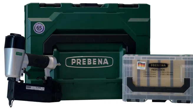 Prebena Druckluftnagler 2P-J50SDS Special Edition mit Profi J Box und metaBOX I Limitierte Auflage!