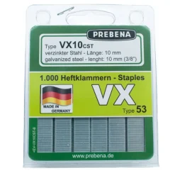 Prebena Heftklammern im Blister VX10CST-B verzinkter Stahl