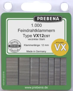 Prebena Heftklammern im Blister VX12CST-B verzinkter Stahl