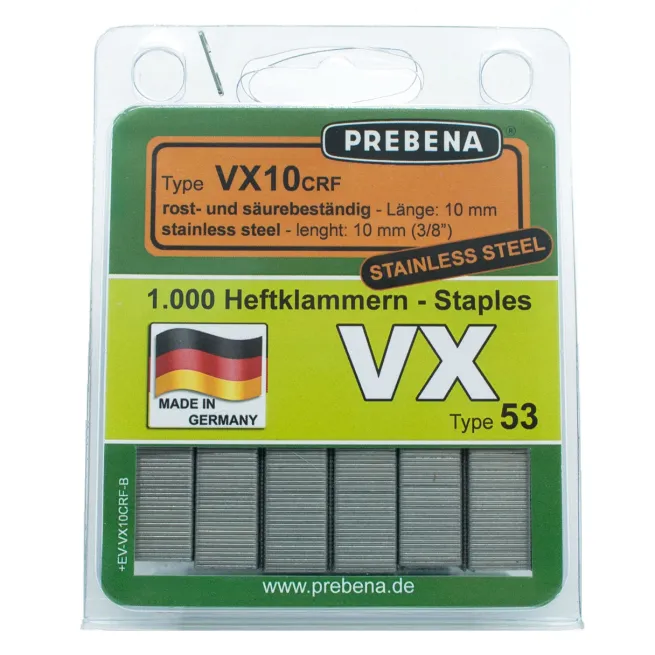 Prebena Heftklammern im Blister VX10CRF-B