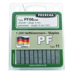 Prebena Heftklammern im Blister PF06CNK-B verzinkt