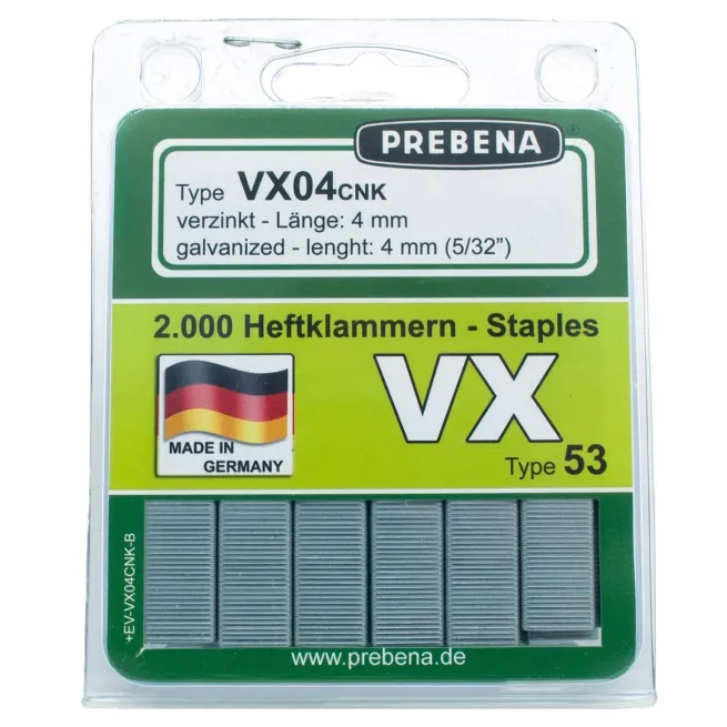 Prebena Heftklammern im Blister VX04CNK-B
