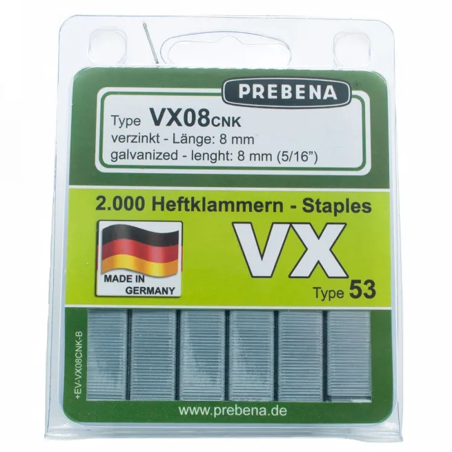 Prebena Heftklammern im Blister VX08CNK-B