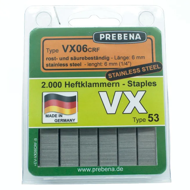 Prebena Heftklammern im Blister VX06CRF-B
