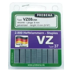 Prebena Heftklammern im Blister VZ08CNK-B verzinkt