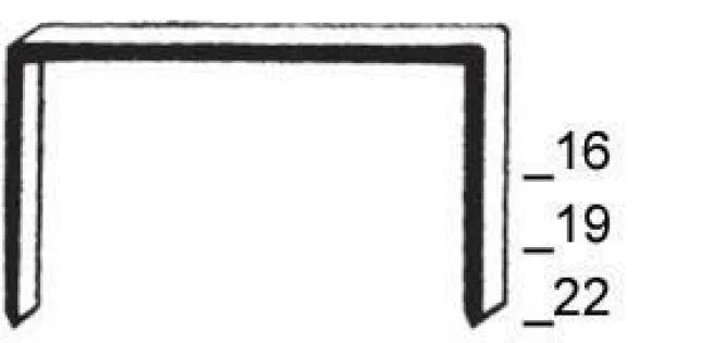 Prebena Heftklammern R19CLF verbronzt