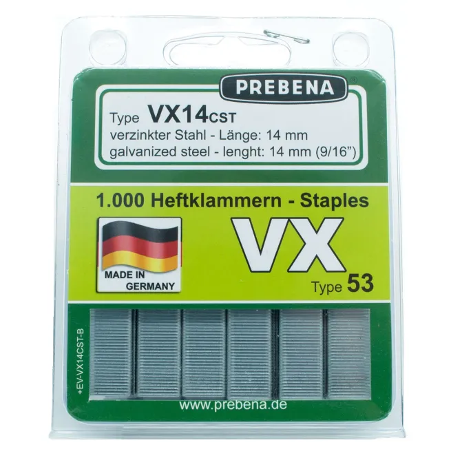 Prebena Heftklammern VX14CST-B
