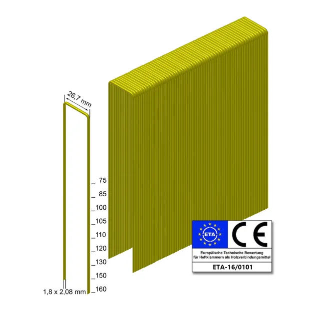 Prebena Heftklammern WD50CRFHA-ETA - rostfrei