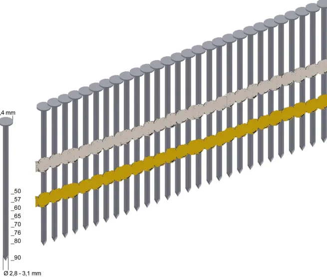 Prebena Streifennägel RK28/65NKRI Ringschaft verzinkt