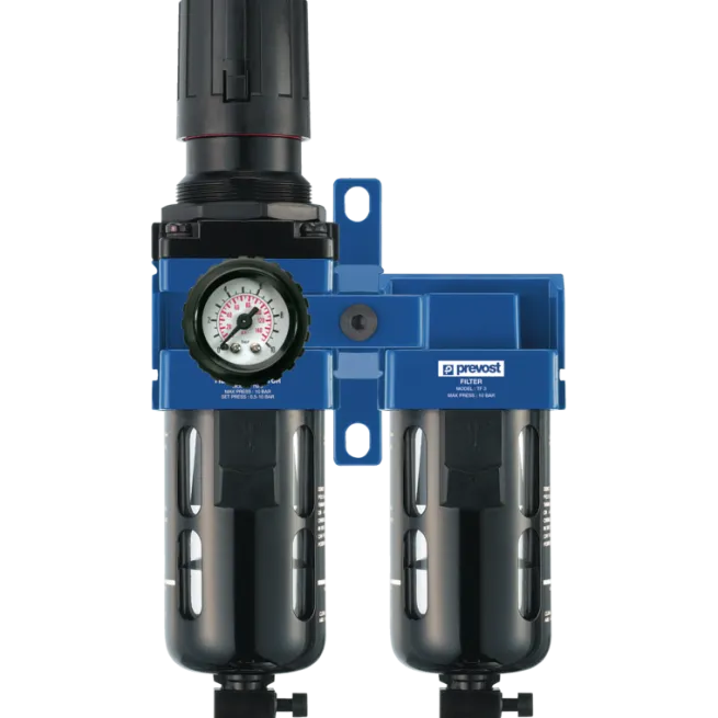 PREVOST ALTO 3 Mikrofilter mit Regler, Manometer und BefestigungIG BSPP = G1/2"