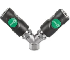 Prevost Fester Verteiler mit zylindrischem Innengewinde und 2 Kupplungen IG BSPP = G 3/8