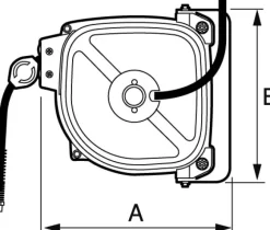 Prevost Industrie-Schlauchaufroller 15 m - 10x14 mm DRF 1015ES mit Sicherheitskupplung ESI 07