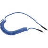 Prevost Polyurethan Spiralschläuche 5 x 8 mm - 4 m mit festem Gewindeanschluss und drehbarem Gewindeanschlus