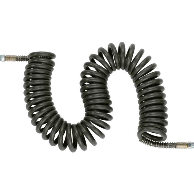 Prevost PVC/Polyurethan-Spiralschlauch 6,5 x 12 mm -7,5 m mit 2 festen Außengewindeanschlüssen