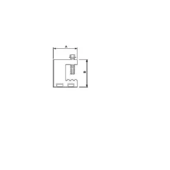 PREVOST-TRÄGERKLEMME MIT GEWINDE Stärke des Deckels = 0 bis 16 (2) Metrisches Gewinde = M6