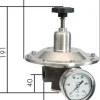 Präzisions-Druckminderer G 1/2", 50 - 1500 mbar für CO2