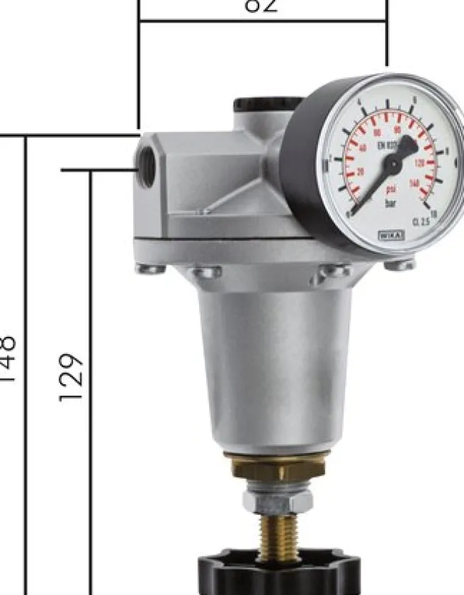 Präzisionsdruckregler G 1/4", 0,1 - 3 bar Standard 3