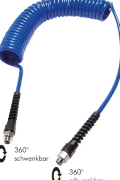 PUR-Spiralschlauch G 3/8"-12 x 8 mm, 10,0 mtr. Arbeitslänge