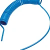 PUR-Spiralschlauch 12 x 8 mm, blau, 3,0 mtr. Arbeitslänge