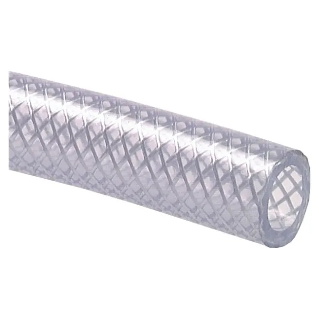 PVC-Gewebeschlauch 9 (3/8")x15,0mm, transparent, 25 mtr. Rolle
