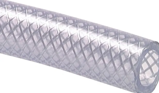 PVC-Gewebeschlauch 9 (3/8")x15,0mm, transparent, Meterware