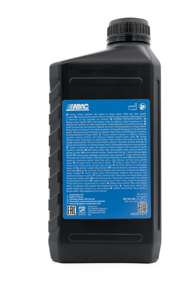 Qualitätsöl für Kolbenkompressoren PRO PISTON ABAC 1L