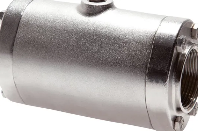 Quetschventil, G 1-1/4", Edelstahl Typ QVMC 114 ES-AB