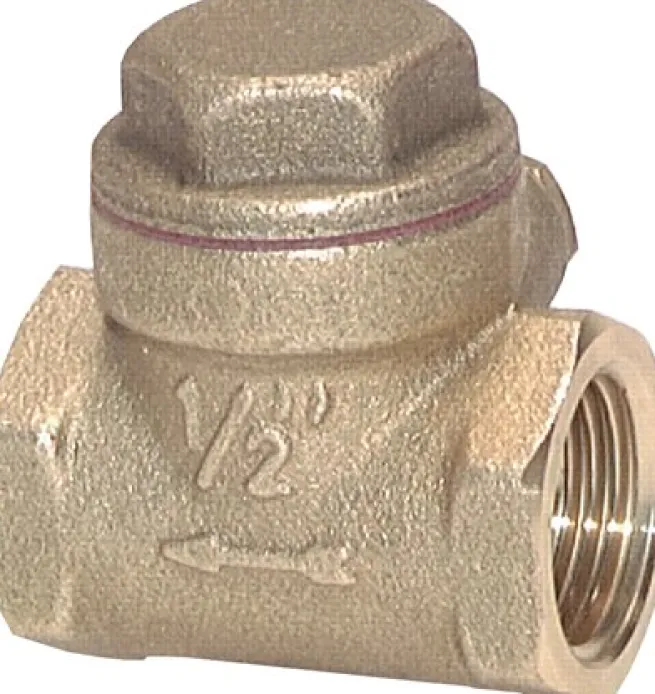 Rückschlagklappe G 1-1/4", PN 10, Messing, weich dichtend