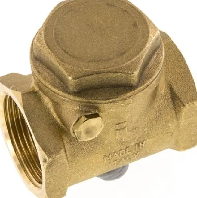 Rückschlagklappe G 1-1/4", PN 10, Messing, weich dichtend