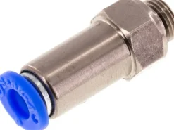 Rückschlagventil G 1/8"-6mm, Durchfluss vom Schlauch zum Gewinde, IQS-Standard