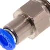 Rückschlagventil G 1/4"-6mm, Durchfluss vom Gewinde zum Schlauch, IQS-Standard