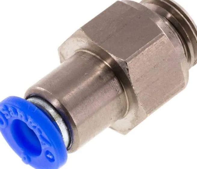Rückschlagventil G 1/4"-6mm, Durchfluss vom Gewinde zum Schlauch, IQS-Standard