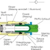 Rückschlagventil G 1/4"-6mm, Durchfluss vom Schlauch zum Gewinde, IQS-Standard