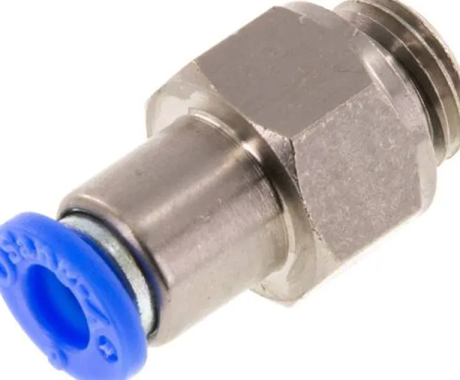 Rückschlagventil G 1/4"-6mm, Durchfluss vom Schlauch zum Gewinde, IQS-Standard