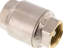 Rückschlagventil, G 3/4", PN 20, Messing vernickelt