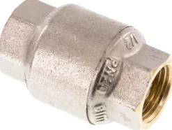Rückschlagventil, G 1/2", PN 20, Messing vernickelt